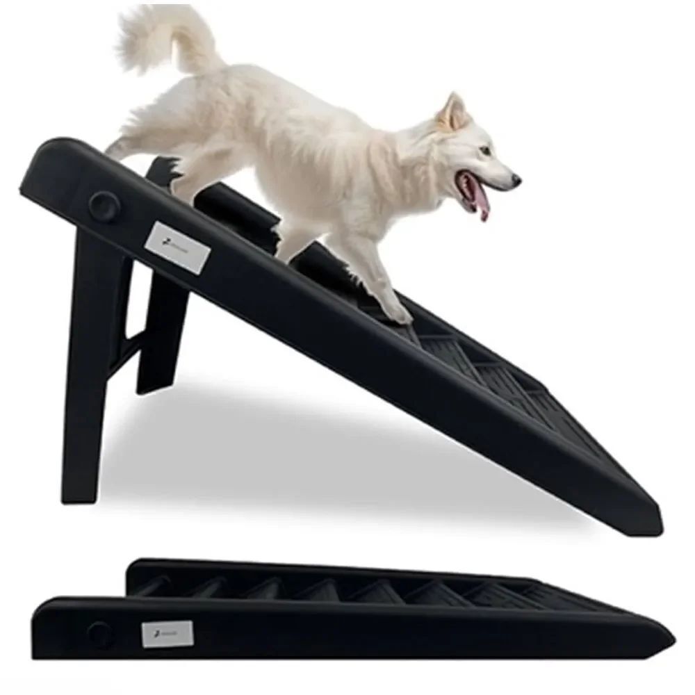 Yescare Collapsible Free-Standing Ramp for Pets, Black, NEW